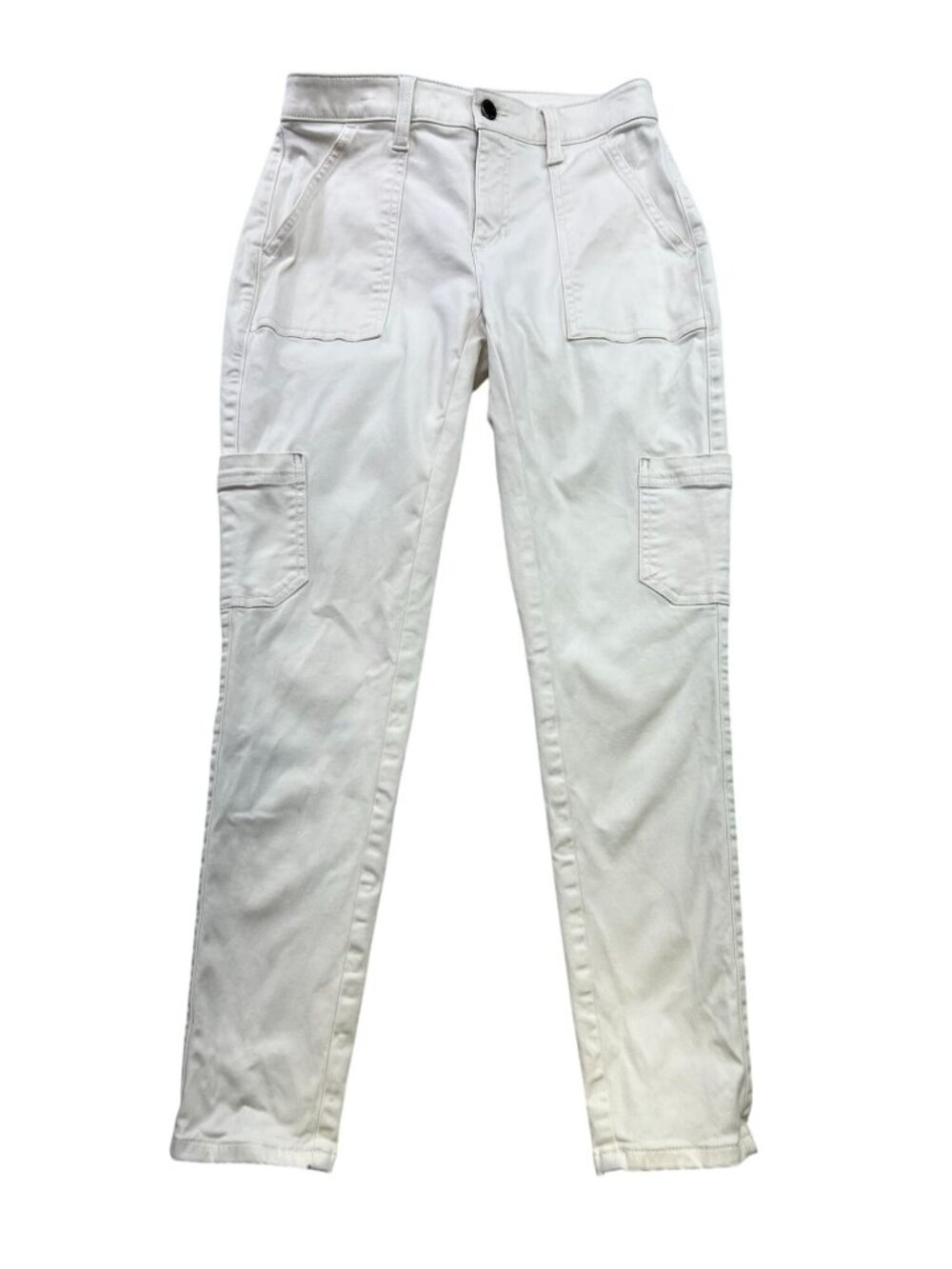 Banana Republic Womens Tapered Leg Classic Casual Cargo Pants Size 0 White